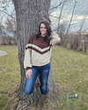 SALE - Long Sleeve Chevron Sweater