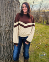 SALE - Long Sleeve Chevron Sweater